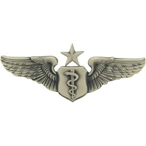 United States Air Force USAF Senior Flight Surgeon Wings 3" Large Lapel Pin