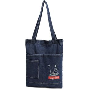 Denim Crossbody Hobo Bag Shoulder Bag for Women Casual Lightweight Handbag for Shopping Work Travel