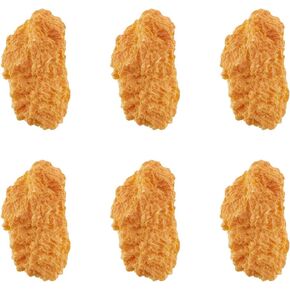 NBEADS 6 Pcs Artificial Fried Drumstick, Simulated Chicken Legs 3D Food Model Food Props Meat Imitation Foods Cabochons for Kitchen Home Party Decoration Food Sample Display Prop