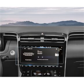 Matte Screen Protector for 2022 2023 2024 Hyundai Tucson & Santa Cruz Screen Protector Display Cover for Tucson Santa Cruz 2023 2024 Accessories 10.25" Matte Anti-Glare Tempered Glass