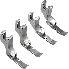 Blooy - 4 PCS/Lot P36N + P36LN Zipper Foot for Industrial Single Needle Lockstitch Sewing Machine JUKI Brother Singer Cording Feet