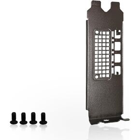Short Low Profile Bracket Compatible with Nvidia Quadro RTX A2000 with 4 Screws