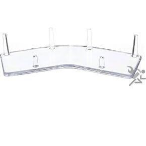 OnFireGuy 8" Paired 3-Peg Display Stand for Minerals Fossils and Geode Specimens, Qty: 1