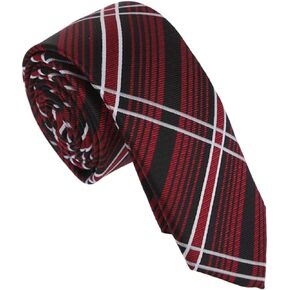 Dan Smith Pink Tie Yellow Orange Red Thin Skinny Ties For Wedding Feel Silk Slim Tie 2.15 In