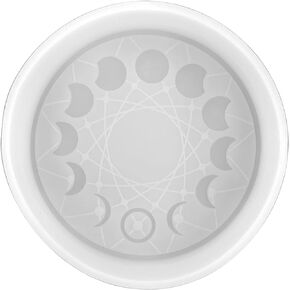 Moon Phases Lunar Eclipse Energy Healing Fall Freshie Mold for Scented Cured Aroma Beads 4x4x0.8"D Southern Resin, Car Candle, Soap, Freshie Oven Safe Silicone Heat Resistant