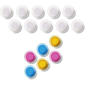 Magnets for Glass Whiteboard, Dry Erase Board, Large, Clear Rare Earth Magnets, 6 Pack
