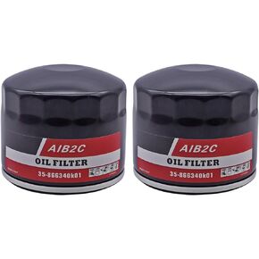 2 Pcs Marine Oil Filter 35-866340K01 Compatible with Mercruiser 4- & 6- Cylinder Engines, GM V8 Engines,Relaces Sierra 18-7824-2