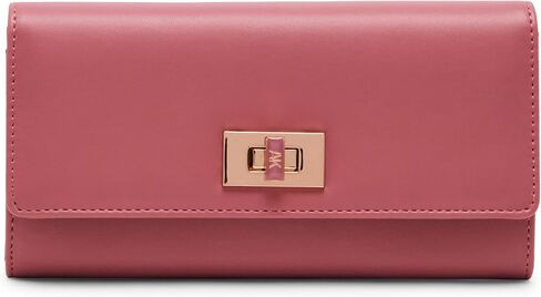 Anne Klein Women's Ak Large Flap Wallet with Enamel Turn Lock in Kuwait