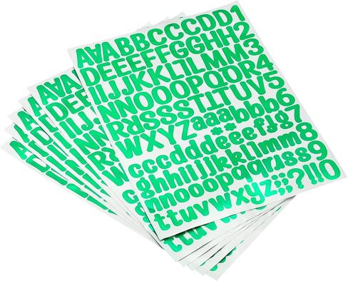 PATIKIL Letter Alphabet Number Stickers, Glitter Red 1" Reflective Labels Self Adhesive Vinyl Sticker for Classroom Organization, Sign, Door, Address, 6 Sheets, 126 Count/Sheet in Saudi Arabia