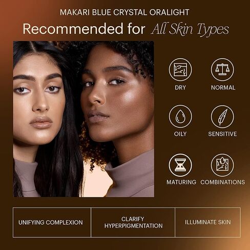 كبسولات مكاري بلو كريستال أورالايت (60 كبسولة) | مكملات الكولاجين مع الجلوتاثيون والليمون | مكمل للعناية بالبشرة للنساء يحتوي على فيتامينات C وE | يساعد في علاج البقع الداكنة وحب الشباب والتجاعيد in Saudi Arabia