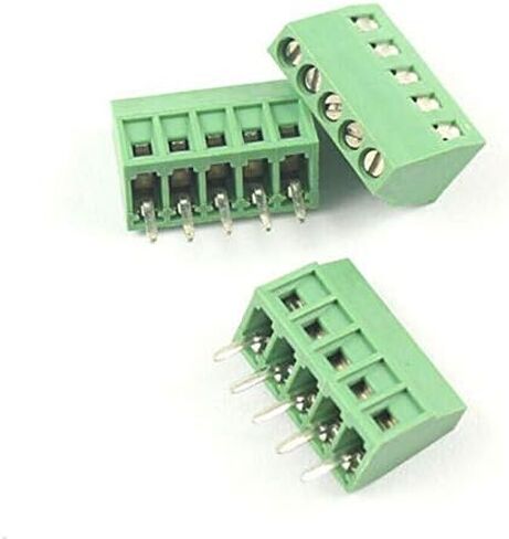 10 قطعة 5 دبوس (5 القطب) المكونات في المسمار محطة كتلة موصل 2.54 مللي متر 0.1 "الملعب لوحة PCB جبل DIY بها بنفسك in Saudi Arabia