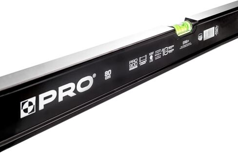 أداة مستوى الروح PRO900 مقاس 59 بوصة (150 سم) باللون الأسود مع نظام ERS+ سهل القراءة - مستوى دقيق مع ملف تعريف مريح ومطحنتين مضادتين لامتصاص الصدمات in Kuwait