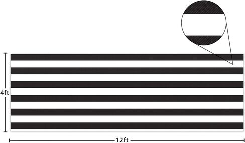 Black & White Stripes Better Than Paper Bulletin Board Roll in Saudi Arabia