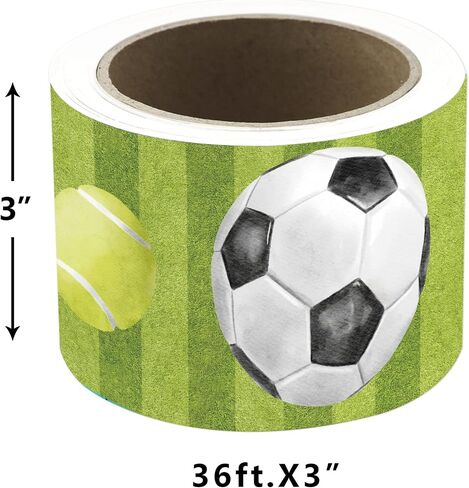 Sport Bulletin Board Borders Sports Double Side Straight Border Trim for Classroom Whiteboard Chalkboard School Decoration Decor Teacher Supplies 3 in X 36ft in Saudi Arabia