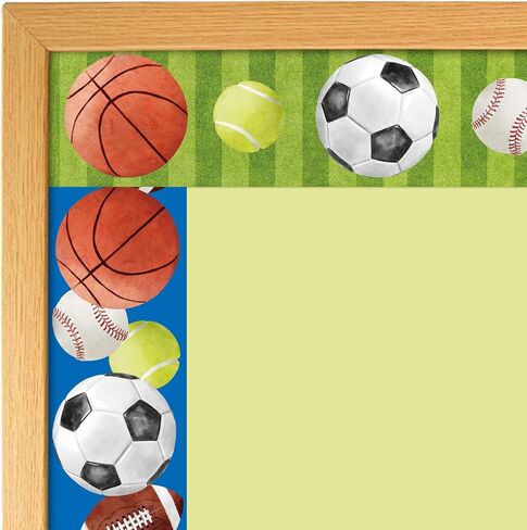 Sport Bulletin Board Borders Sports Double Side Straight Border Trim for Classroom Whiteboard Chalkboard School Decoration Decor Teacher Supplies 3 in X 36ft in Saudi Arabia