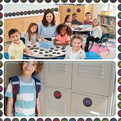 49 Pcs Numbers Magnetic Accents Round Chalkboard Brights Number Magnets Circle Magnetic Calendar Numbers Colorful Cutouts Decors for Whiteboard Calendar Bulletin Border in Saudi Arabia