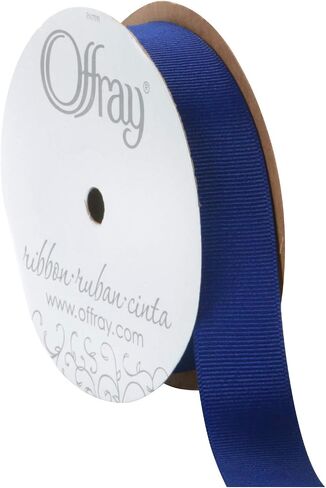 Berwick Offray 7/8" Grosgrain Ribbon, Light Navy Blue, 20 Yards in Saudi Arabia