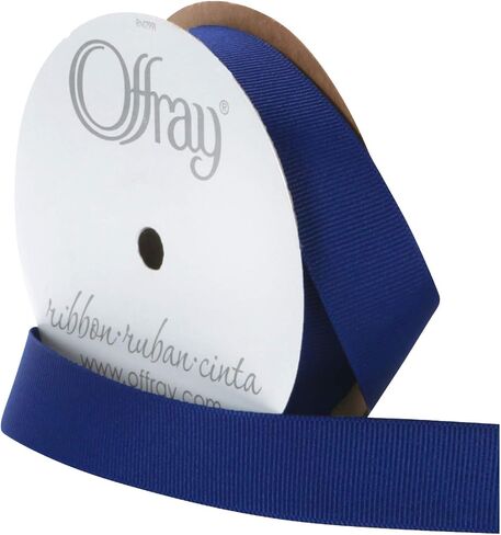 Berwick Offray 7/8" Grosgrain Ribbon, Light Navy Blue, 20 Yards in Saudi Arabia