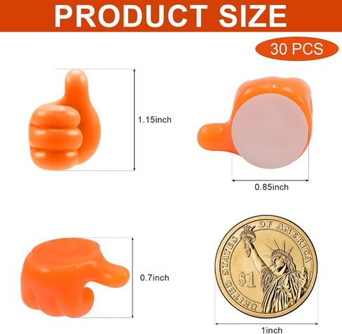 30 Pcs Self Adhesive Silicone Thumb Hooks, Waterproof Cable Holder Wire Cord Clip Management, Multifunction Thumb up Wall Hooks for Cable Clip Key Holder Wall Car Home Office 5 Colours in Saudi Arabia