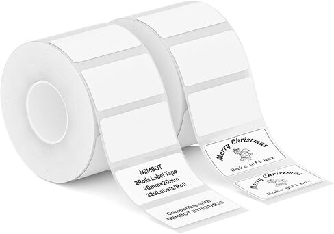 NIIMBOT 2 Rolls Labels for B1/B21/B3S Label Maker, 34 x 34 mm (1.34'' x 1.34'') 200 Labels/Roll, Thermal Label Tape for Home Office Small Business Labeling Tape Replacement(Colorful) in Kuwait
