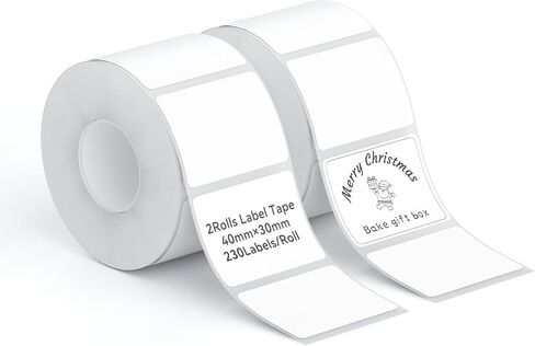 NIIMBOT 2 Rolls Labels for B1/B21/B3S Label Maker, 34 x 34 mm (1.34'' x 1.34'') 200 Labels/Roll, Thermal Label Tape for Home Office Small Business Labeling Tape Replacement(Colorful) in Kuwait