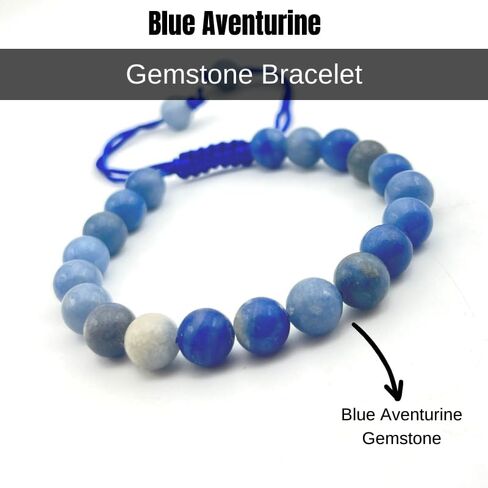 Amazonite Crystal Bracelet for Women Men - A+ Grade Adjustable 8mm Healing Crystal Stone Beaded Bracelet Pulseras Para Hombres Mujer Stocking Stuffers in Saudi Arabia