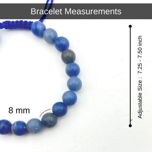 Amazonite Crystal Bracelet for Women Men - A+ Grade Adjustable 8mm Healing Crystal Stone Beaded Bracelet Pulseras Para Hombres Mujer Stocking Stuffers in Saudi Arabia