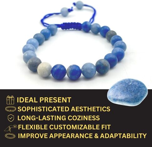 Amazonite Crystal Bracelet for Women Men - A+ Grade Adjustable 8mm Healing Crystal Stone Beaded Bracelet Pulseras Para Hombres Mujer Stocking Stuffers in Saudi Arabia