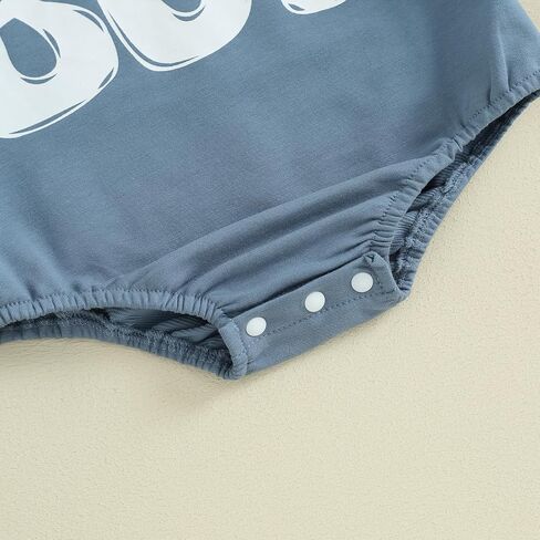 Baby Boy Girl Bubble Romper Shirt Short Sleeve Round Neck Mamas Boy Print Bodysuit Newborn Summer Clothes in Saudi Arabia