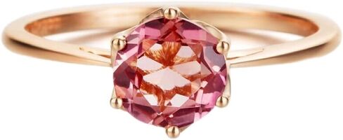 LRGKMCWTOB 14K Gold Red Cubic Zirconia Fashion Stackable Ring Ladies Ring Red Zircon Engagement Rings Inlaid Zircon Rings Wedding Jewelry Red Zircon Round Wedding Ruby Stone Ring for Women（Size 9） in Saudi Arabia