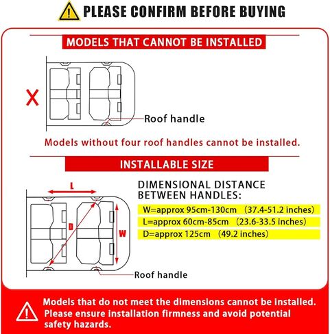 Car SUV Roof Ceiling Cargo Overhead Storage Net Pocket 35.5"x25.6" Tent Gear Sundries Organizer Holder Organization Awning Van Trunk Travel Long Road Trip Camping Essentials Interior Accessories in Kuwait
