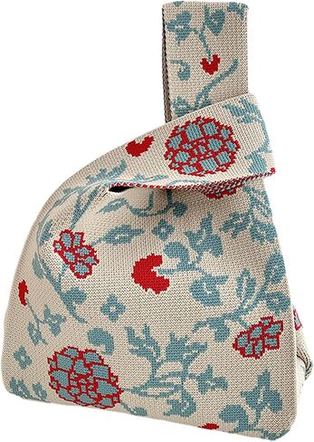 حقيبة معصم لطيفة للنساء حقيبة يد محبوكة عصرية ومحفظة صغيرة للأم والصديقة وأعياد الميلاد وعيد الميلاد وعيد الحب in Kuwait