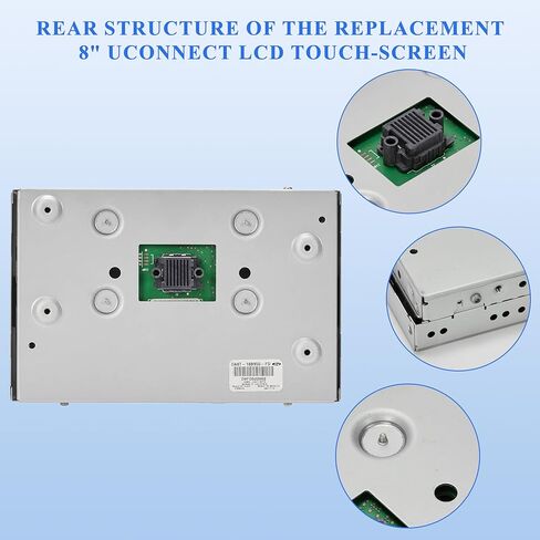 شاشة WonVon 8 بوصات  Uconnect Sync 2 LCD مع محول رقمي للتنقل بشاشة تعمل باللمس مناسب لسيارة Ford F150 F250 F350 Explorer Edge 2011-2015 يستبدل # LQ080Y5DZ03 DC3T-18B955-FA in Kuwait