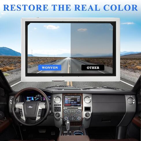 شاشة WonVon 8 بوصات  Uconnect Sync 2 LCD مع محول رقمي للتنقل بشاشة تعمل باللمس مناسب لسيارة Ford F150 F250 F350 Explorer Edge 2011-2015 يستبدل # LQ080Y5DZ03 DC3T-18B955-FA in Kuwait
