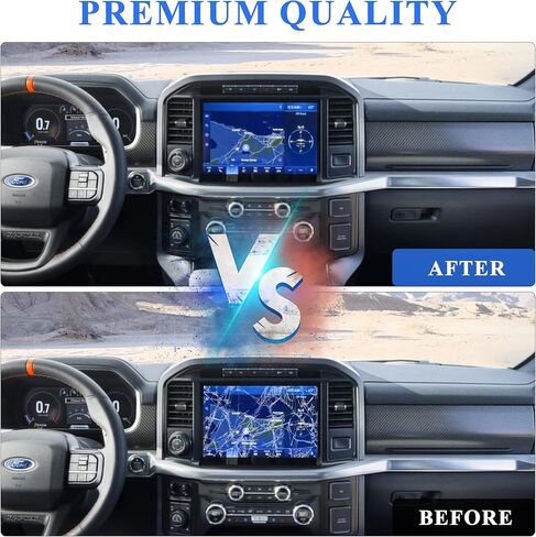 شاشة WonVon 8 بوصات  Uconnect Sync 2 LCD مع محول رقمي للتنقل بشاشة تعمل باللمس مناسب لسيارة Ford F150 F250 F350 Explorer Edge 2011-2015 يستبدل # LQ080Y5DZ03 DC3T-18B955-FA in Kuwait