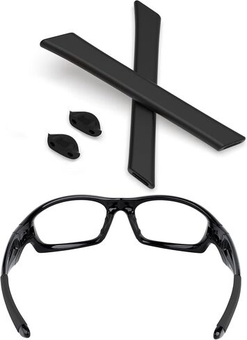 أطقم مطاطية بديلة لجوارب الأذن ومنصات الأنف لنظارات Oakley Straight Jacket 2007 الشمسية in Saudi Arabia