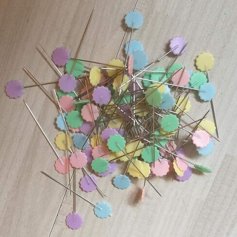 200pcs Plum Blossom Head Pins Flower Plastic Head Push Pins Patchwork Pins Sewing pins,Quilting pins,Straight pins Sewing,Sewing pins for Fabric,pins Sewing for DIY Sewing Crafts in Saudi Arabia