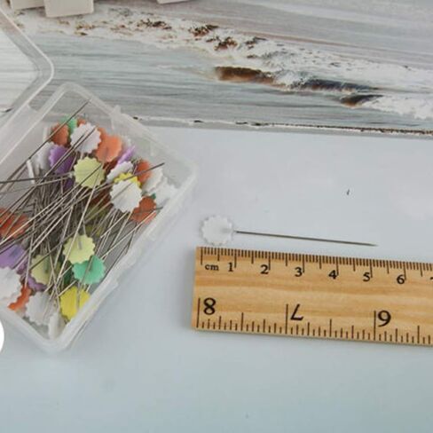 200pcs Plum Blossom Head Pins Flower Plastic Head Push Pins Patchwork Pins Sewing pins,Quilting pins,Straight pins Sewing,Sewing pins for Fabric,pins Sewing for DIY Sewing Crafts in Saudi Arabia