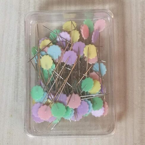 200pcs Plum Blossom Head Pins Flower Plastic Head Push Pins Patchwork Pins Sewing pins,Quilting pins,Straight pins Sewing,Sewing pins for Fabric,pins Sewing for DIY Sewing Crafts in Saudi Arabia