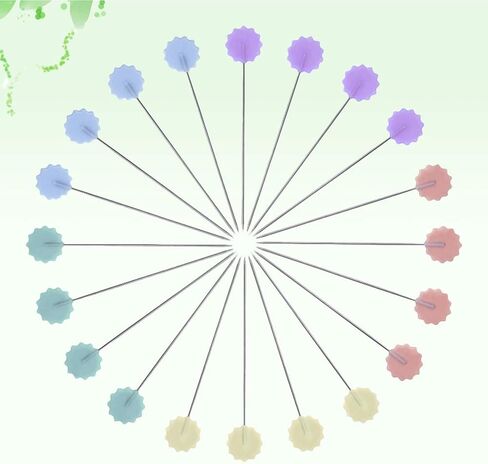 200pcs Plum Blossom Head Pins Flower Plastic Head Push Pins Patchwork Pins Sewing pins,Quilting pins,Straight pins Sewing,Sewing pins for Fabric,pins Sewing for DIY Sewing Crafts in Saudi Arabia