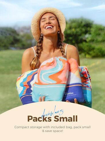 Beach Picnic Blanket, Dual Layer, Sandproof Water Resistant Beach Blanket, Packable, Washable, Great for Camping, Outdoors, Festivals, 71"x95" Large Size for Family Trip, Gifts for Dad in Kuwait