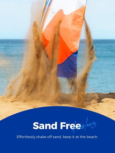 Beach Picnic Blanket, Dual Layer, Sandproof Water Resistant Beach Blanket, Packable, Washable, Great for Camping, Outdoors, Festivals, 71"x95" Large Size for Family Trip, Gifts for Dad in Kuwait