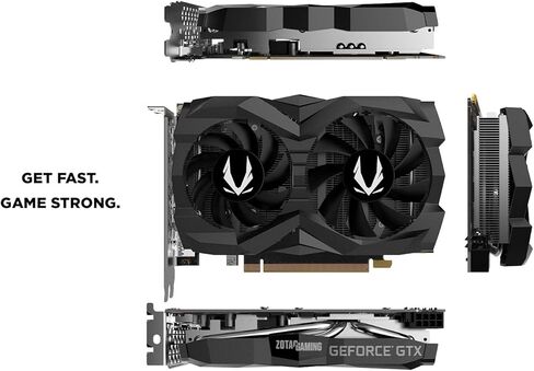 بطاقة رسومات الألعاب ZOTAC GeForce GTX 1660 Ti 6GB GDDR6 192-Bit مضغوطة للغاية - ZT-T16610F-10L in Kuwait