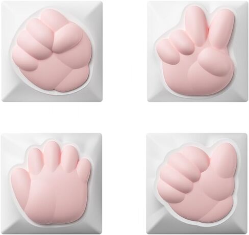 Akko x MonsGeek Rock, Paper, and Scissors Cute Artisan Keys with OEM Profile for Mechanical Keyboard in Saudi Arabia