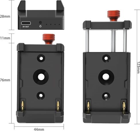 NP-F Battery Adapter Mount Plate for Wireless HDMI Transmitter and Receiver, NP-F Battery Adapter Mount Plate Compatible with Most of NP-F Battery, LED Low Battery Indicator in Kuwait
