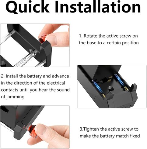NP-F Battery Adapter Mount Plate for Wireless HDMI Transmitter and Receiver, NP-F Battery Adapter Mount Plate Compatible with Most of NP-F Battery, LED Low Battery Indicator in Kuwait