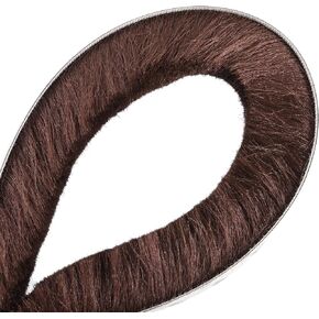 Brush Weather Stripping, 3/8" Backing x 3/8" Brush x 20ft Felt Pile Door Seal Strip for Sliding Door Window Wardrobe - Self-Adhesive Brown (Windproof Dustproof Soundproof)