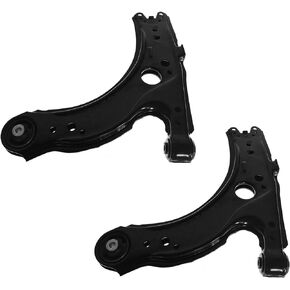 Front Lower Control Arms w/Bushings Pair Set for VW Beetle Golf Jetta