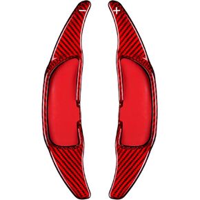 Genuine Carbon Fiber Paddle Shifter Extension Compatible with Mercedes Benz AMG CLA GLC C43 C63 S G63 2023,Steering Shift Paddles Interior Trim Accessories fits for Benz AMG,Black