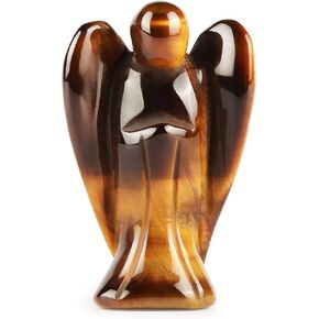 Artistone Green Jade Stone Angel Figurines Pocket Aventurine Guardian Angel Healing Crystal Statue 2 Inch Home Decor with Gift Box
